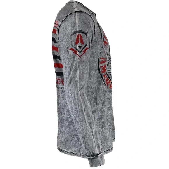 Affliction Men's T-shirt SPEED RUN Reversible Shirt Skull Biker S-2XL NWT - Picture 7 of 10